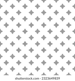 Black and white seamless pattern texture. Greyscale ornamental graphic design. Mosaic ornaments. Pattern template. Vector illustration. EPS10.