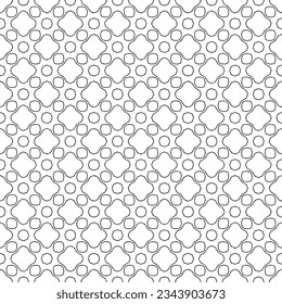 Textura de patrón sin costuras en blanco y negro. Diseño gráfico ornamental a escala de grises. Ornamentos mosaicos. Plantilla de patrón. Ilustración vectorial. EPS10.