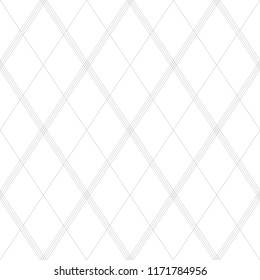 Black and white seamless pattern. Vector background with rhombus.