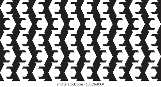Black and white seamless pattern vector