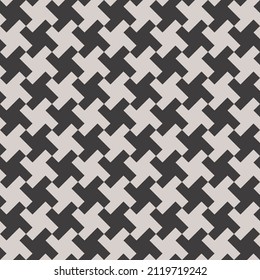 Black and White Seamless Pattern. Vector Tileable background.