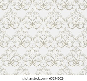 Black and white seamless pattern. Vector illustration