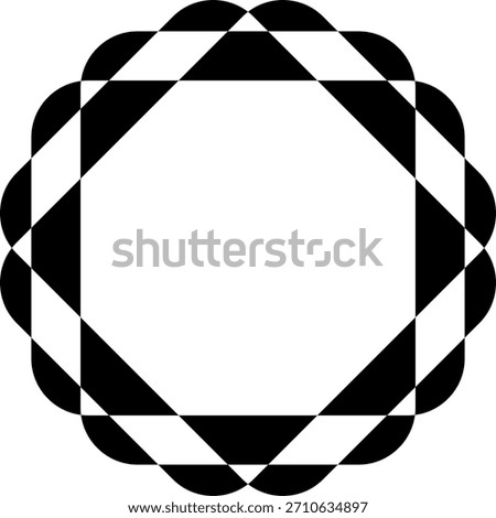 black and white seamless pattern wallpaper line bachground circel frame mirror logo.