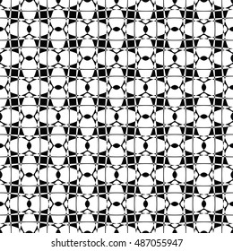 Black and white seamless pattern for wallpapers and background. Monochrome repeatable pattern. 