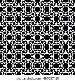Black and white seamless pattern for wallpapers and background. Monochrome repeatable pattern. 
