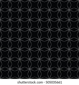 Black and white seamless pattern for wallpapers and background. Monochrome repeatable pattern.
