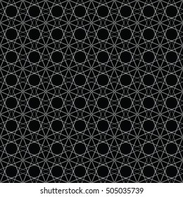 Black and white seamless pattern for wallpapers and background. Monochrome repeatable pattern.
