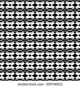 Black and white seamless pattern for wallpapers and background. Monochrome repeatable pattern.