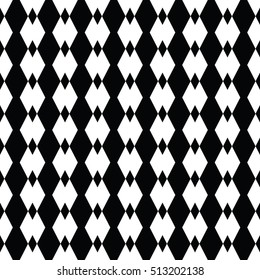 Black and white seamless pattern for wallpapers and background. Monochrome repeatable pattern.