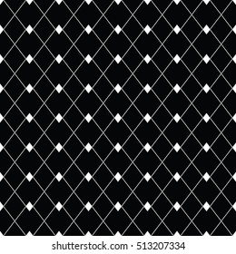 Black and white seamless pattern for wallpapers and background. Monochrome repeatable pattern.