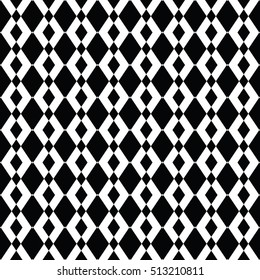 Black and white seamless pattern for wallpapers and background. Monochrome repeatable pattern.