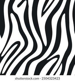black and white seamless pattern with zebra print