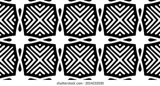  Black and white seamless pattern.retained white elements to easily change the color of the inside of the black patterns.