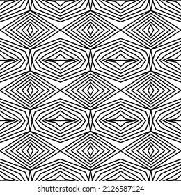 Diseño de patrones impecables en blanco y negro. Ilustración vectorial Eps10