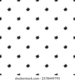black and white seamless patterns with marker and ink in minimalist Scandinavian style