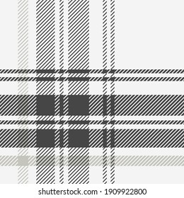 Black and white seamless plaid pattern. 