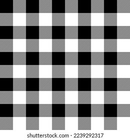 black and white seamless plaid pattern