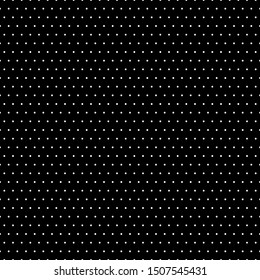Black and white seamless polka dot pattern vector