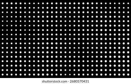 Vector de patrón de lunares sin costuras en blanco y negro