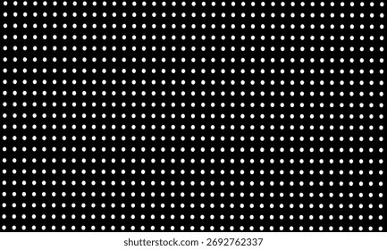 Vector de patrón de lunares sin costuras en blanco y negro