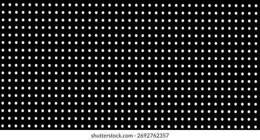 Vector de patrón de lunares sin costuras en blanco y negro