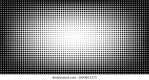 Preto e branco sem emenda polka ponto padrão vetor perfeitamente misturado