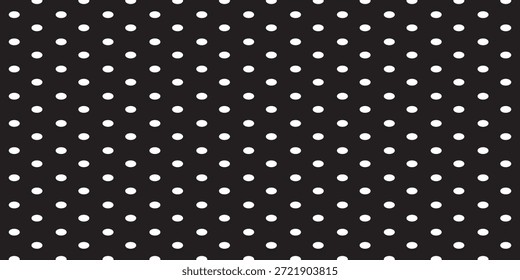 Vector de patrón de lunares sin costuras en blanco y negro