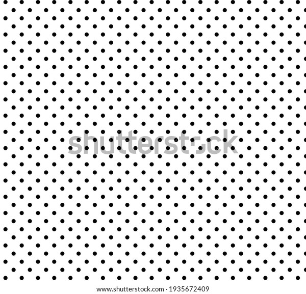 Black White Seamless Polka Dot Pattern Stock Vector (Royalty Free ...