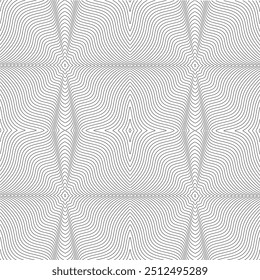 black and white seamless quality pattern, optical illusion , illustration, eps