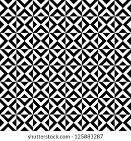 Black and white seamless rhombus pattern