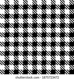 Black and white seamless shephard's check pattern