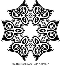 Black And White Seamless Skeleton Funny Face Vector