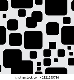 Black and white Seamless squares pattern background.