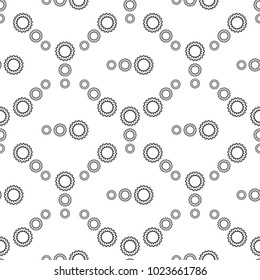 Black and White Seamless Steampunk Pattern. Vintage, Grunge, Abstract Tribal Background for Textile Design, Wallpaper, Surface Textures, Wrapping Paper