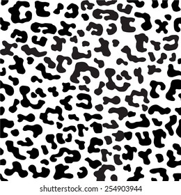 Black and white seamless texture leopard 
