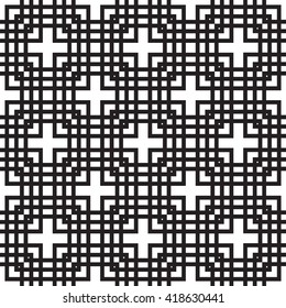 Black and white seamless tile background