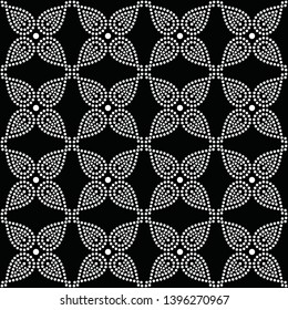 Seamless Circle Pattern Abstract Black White Stock Vector (Royalty Free ...