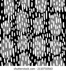 FONDO DE VECTOR NEGRO Y BLANCO INALÁMBRICO CON PUNTOS Y PISTAS ABSTRACTOS