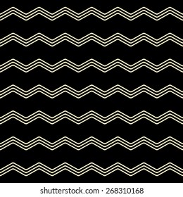 Black and white seamless vector. Classic modern pattern.