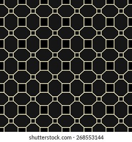 Black and white seamless vector. with modern classic pattern.