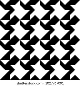 Black and White Seamless Vector Pattern Transparency Geometry Background Wallpaper Design 