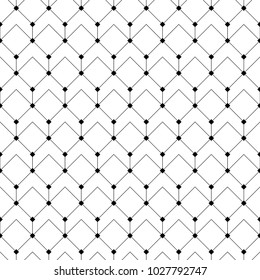 Black and White Seamless Vector Pattern Transparency Geometry Background Wallpaper Design