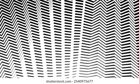 Black and white seamless zig zag pattern abstract background