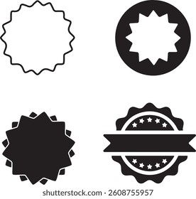 Black and white sell icon set 