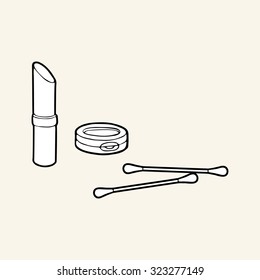 Black & white set of cosmetics 1