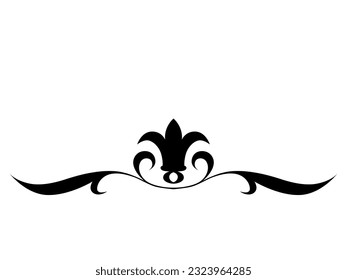 black and white set of delimiters for text, dividers