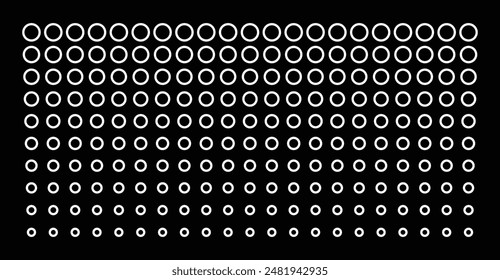 black and white A set of wavy, vibrating, and pulsing lines. Graphic elements for music apps, featuring equalizer icons with soundwave dots on black and white backgrounds.