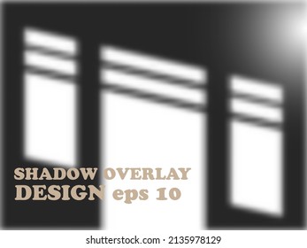 vector de diseño de superposición de sombra en blanco y negro