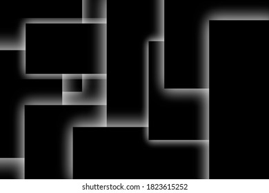 Black and  white shadow
 Squeres Design Background