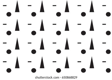 Black and white shapes modern vector clean simple editable pattern